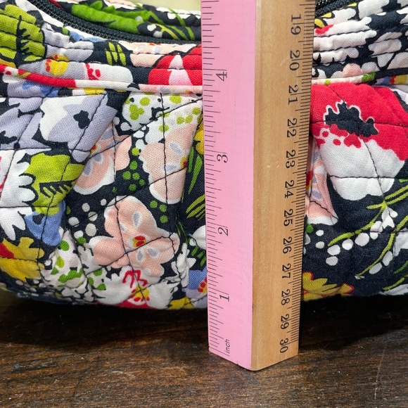 Vera Bradley Poppy Fields Pattern Top Zip Small Crossbody Bag Purse - Picture 8 of 8